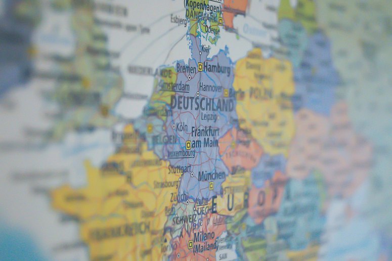 Deutschland auf Landkarte - Geographie Prüfungsfragen